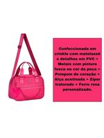 Bolsa Baú Rosa Feminina Rebecca Bonbon Transversal Corrente