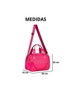 Bolsa Baú Rosa Feminina Rebecca Bonbon Transversal Corrente