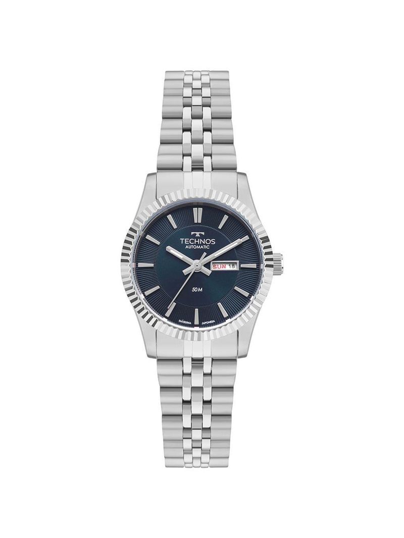 Relógio Technos Feminino Automatico Prata - 6t51aa/1a