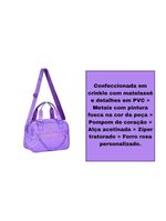 Bolsa Baú Lilás Feminina Rebecca Bonbon Transversal Corrente