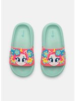 Chinelo slide menina unicórnio aloha