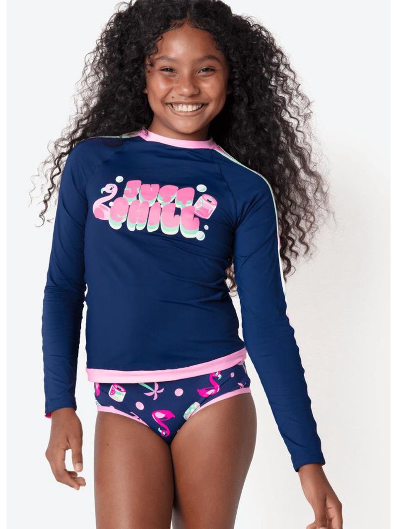 Conjunto camiseta e calcinha menina teen panda miami