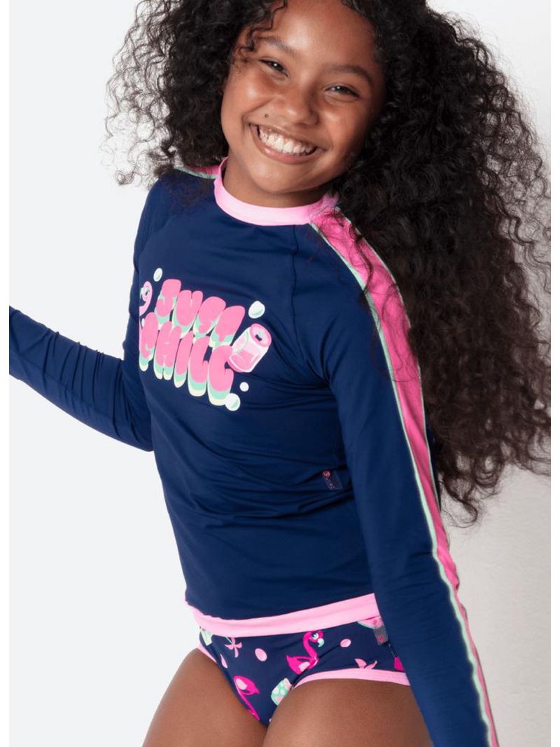 Conjunto camiseta e calcinha menina teen panda miami