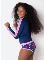 Conjunto camiseta e calcinha menina teen panda miami