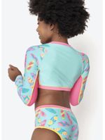 Conjunto camiseta e calcinha menina teen unicórnio aloha