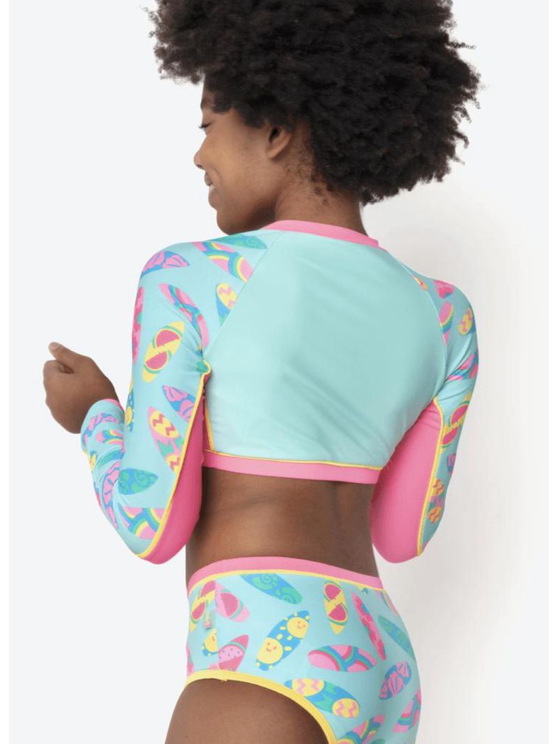 Conjunto camiseta e calcinha menina teen unicórnio aloha