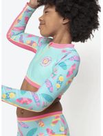 Conjunto camiseta e calcinha menina teen unicórnio aloha