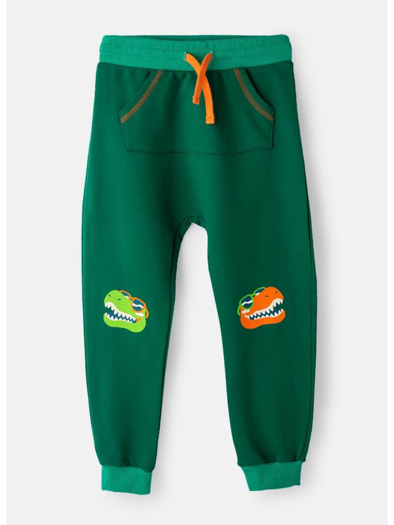 Calça infantil moletom dino surf