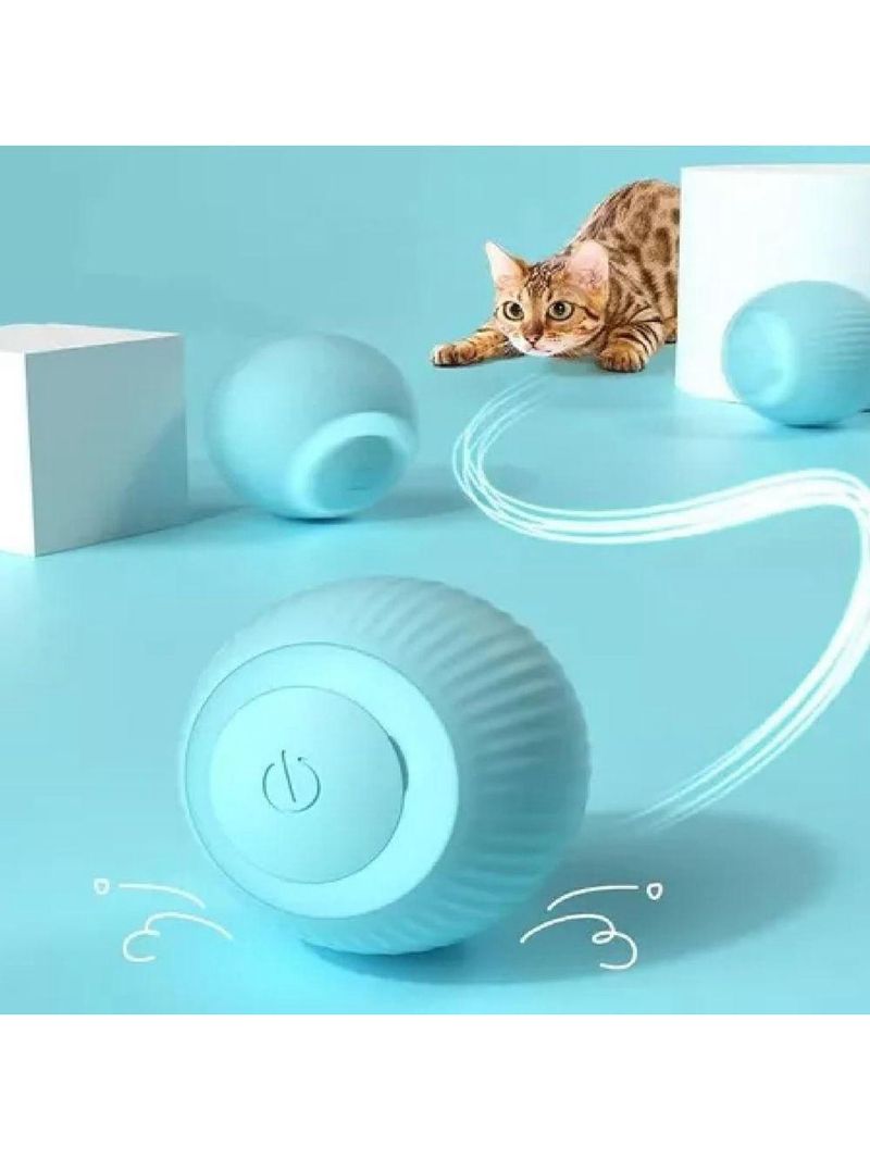 Bola Elétrica Inteligente Mágica Para Animais De Estimação Cães E Gatos Brinquedos Interativos Movimento Automático Usb