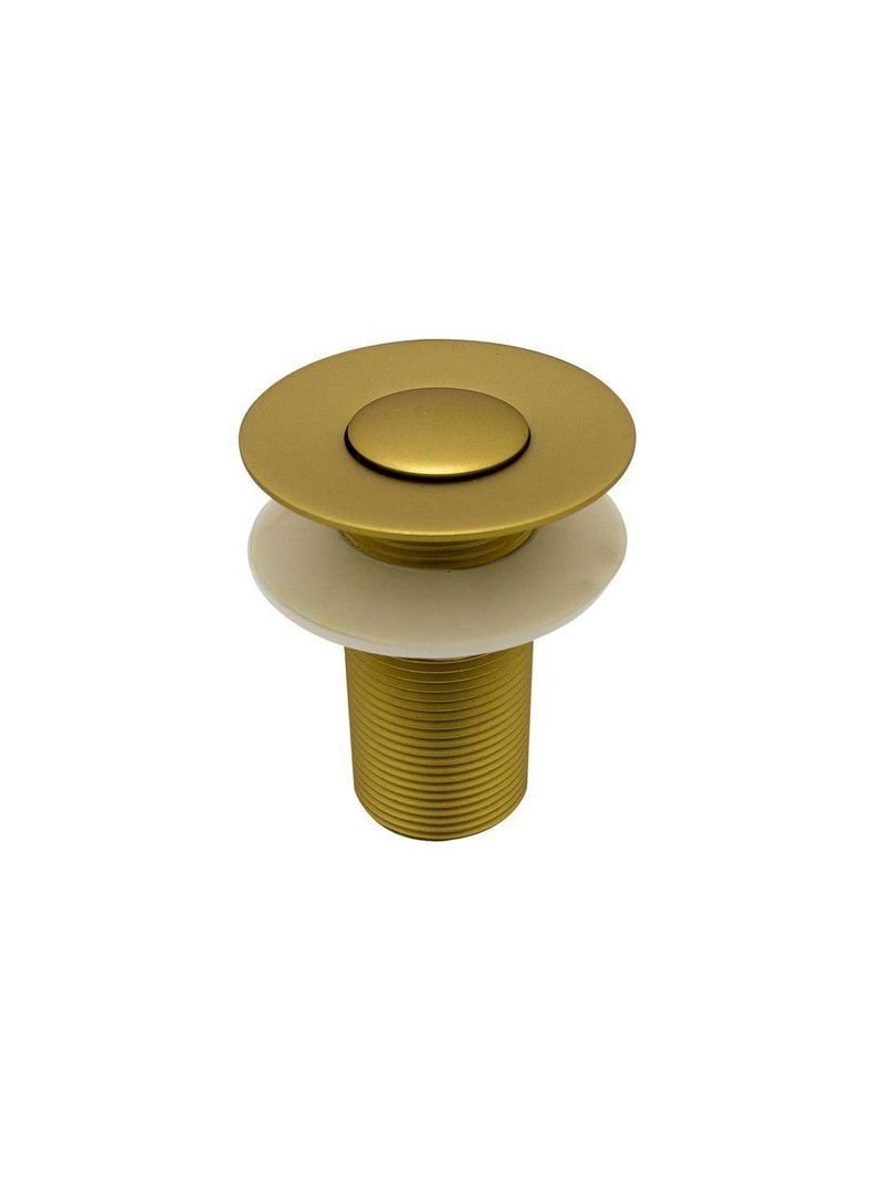 Válvula Click Automática Para Cuba De Lavatório Banheiro Dourado Gold Fosco