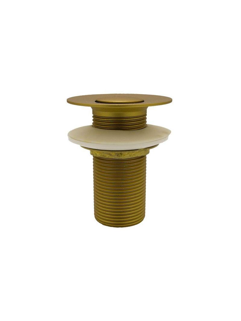 Válvula Click Automática Para Cuba De Lavatório Banheiro Dourado Gold Fosco