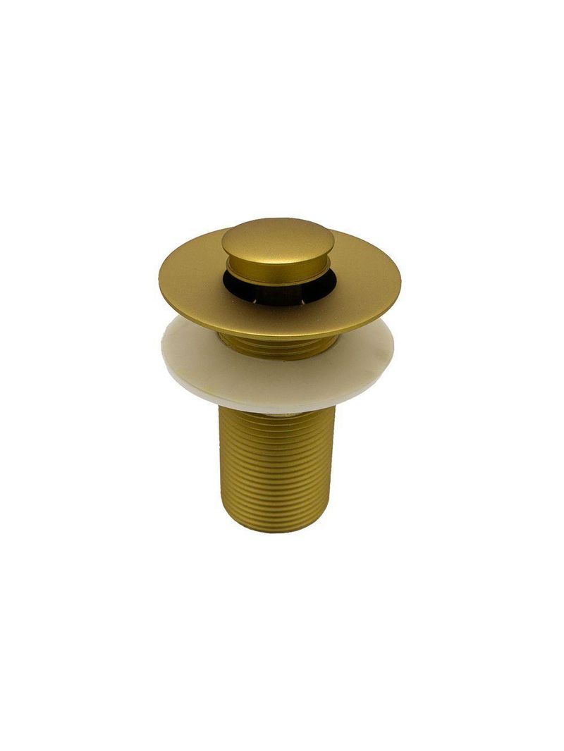 Válvula Click Automática Para Cuba De Lavatório Banheiro Dourado Gold Fosco