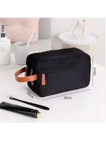 Bolsa Necessaire Masculina Feminina Organizadora Multifuncional Portátil Viagem Trabalho Impermeável Preto