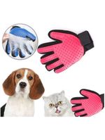 Luva Escova Massageadora Para Cães E Gatos Remove Tira Pelos Petshop Nano Magnética