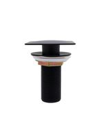 Válvula Click Inteligente Ralo Para Pia Cuba De Banheiro Preto Black Fosco Luxo Lavabo