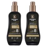 Australian gold instant bronzer kit com 2 protetores fps 8