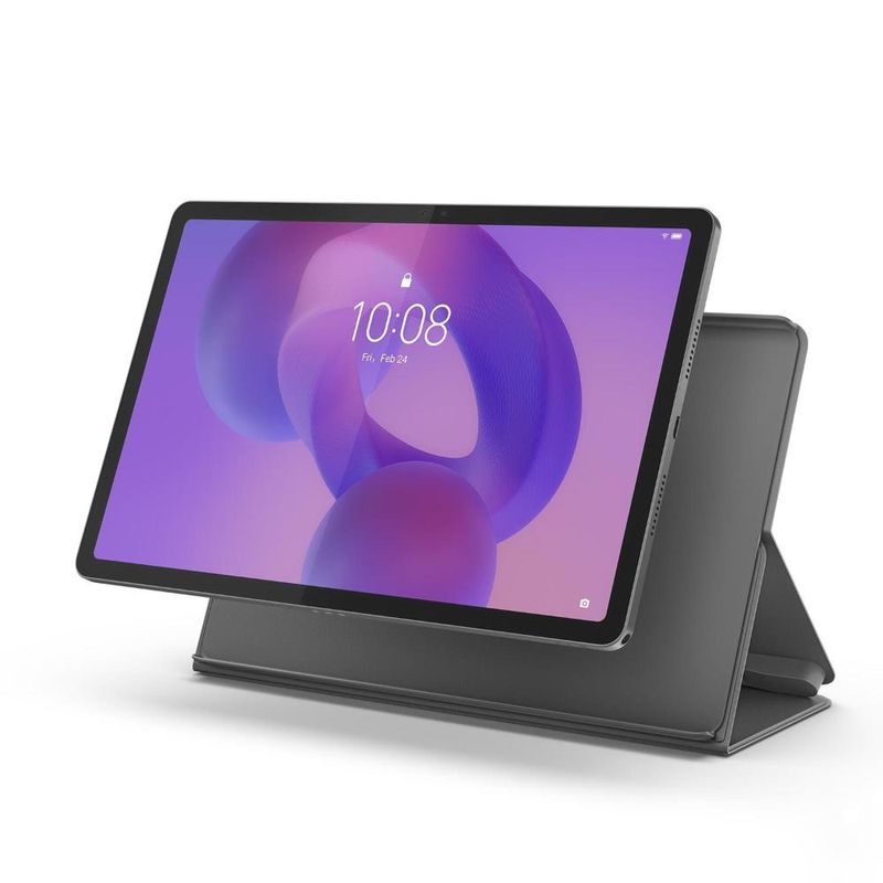 Tablet lenovo idea tab 11” android 15 zafr0856br mediatek d6300 wi-fi 128gb 8mp caneta capa protetora luna grey