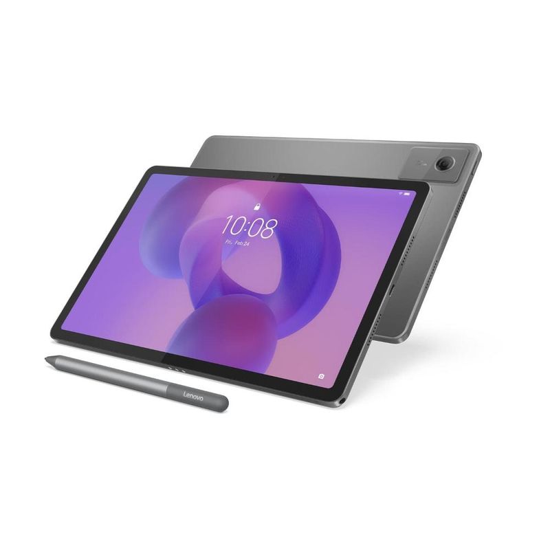 Tablet lenovo idea tab 11” android 15 zafr0856br mediatek d6300 wi-fi 128gb 8mp caneta capa protetora luna grey