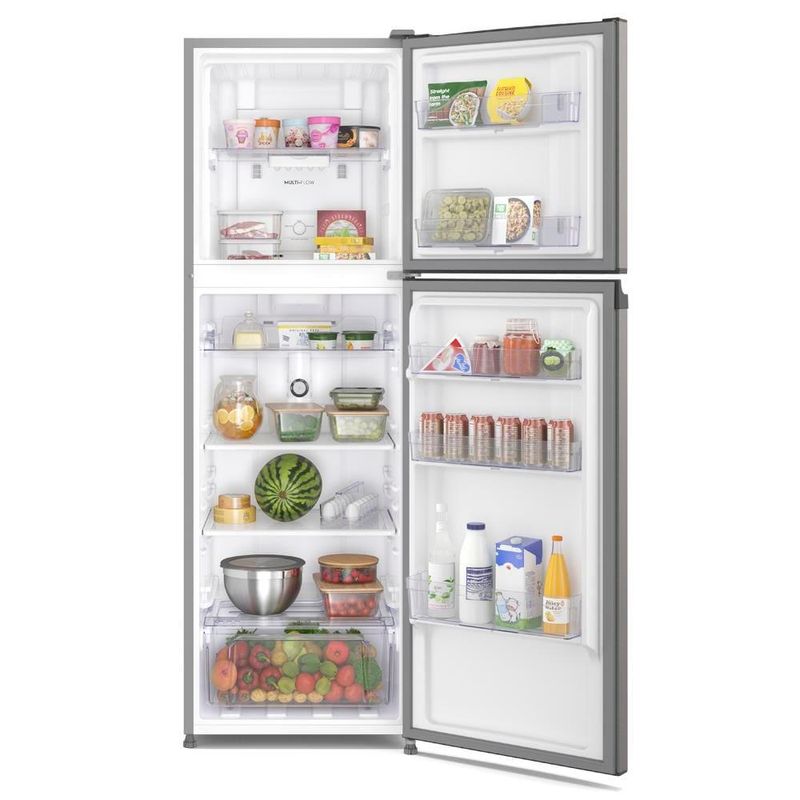Geladeira continental tc45s frost free duplex 400l inox look econômica espaçosa controle eletrônico