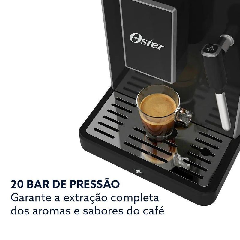 Cafeteira Espresso Oster Superautomatica Inox com Moedor 1450W 127V