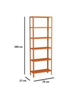 Estante Aço 6 Prateleiras Livros Cozinha Quarto Eaf013