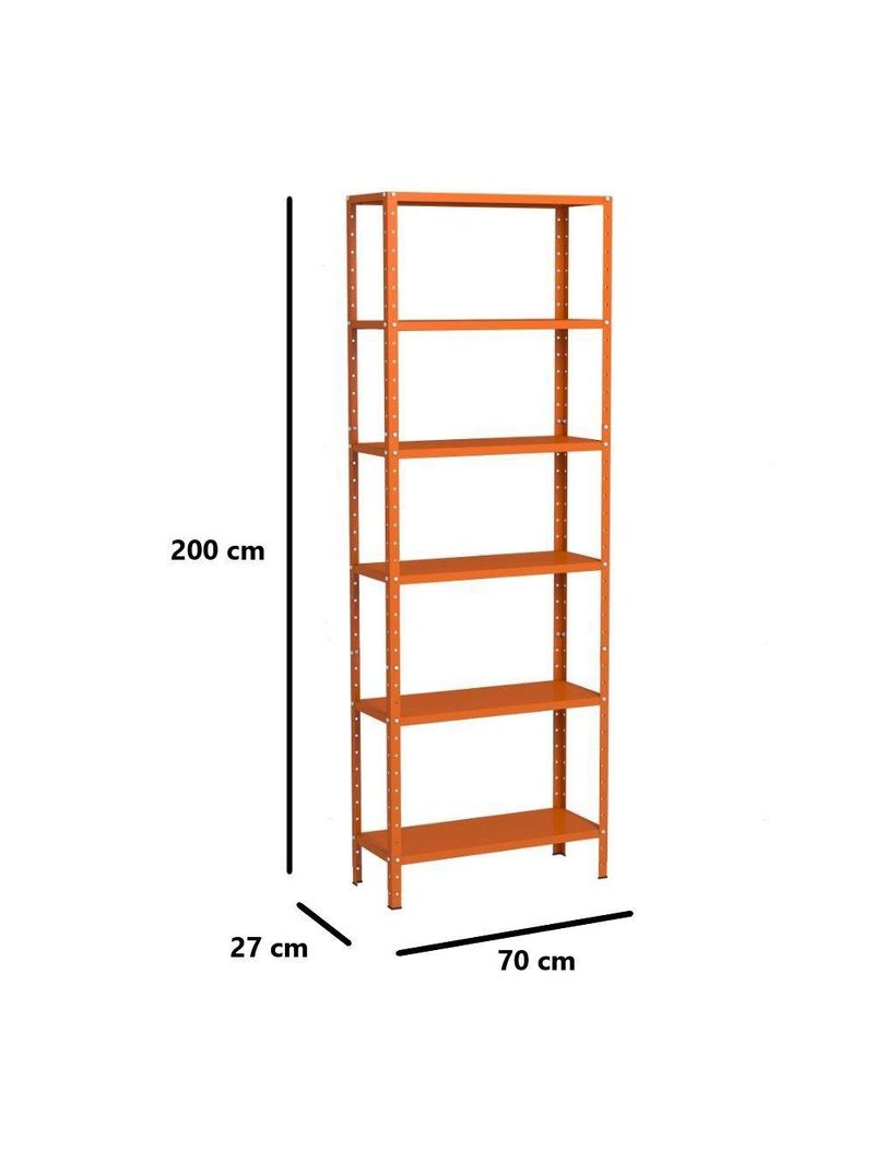Estante Aço 6 Prateleiras Livros Cozinha Quarto Eaf013