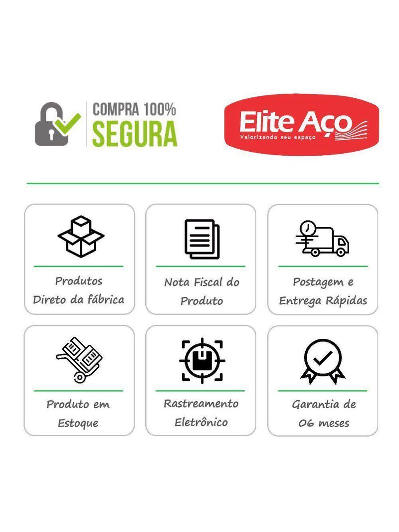 Estante Aço 6 Prateleiras Livros Cozinha Quarto Eaf013