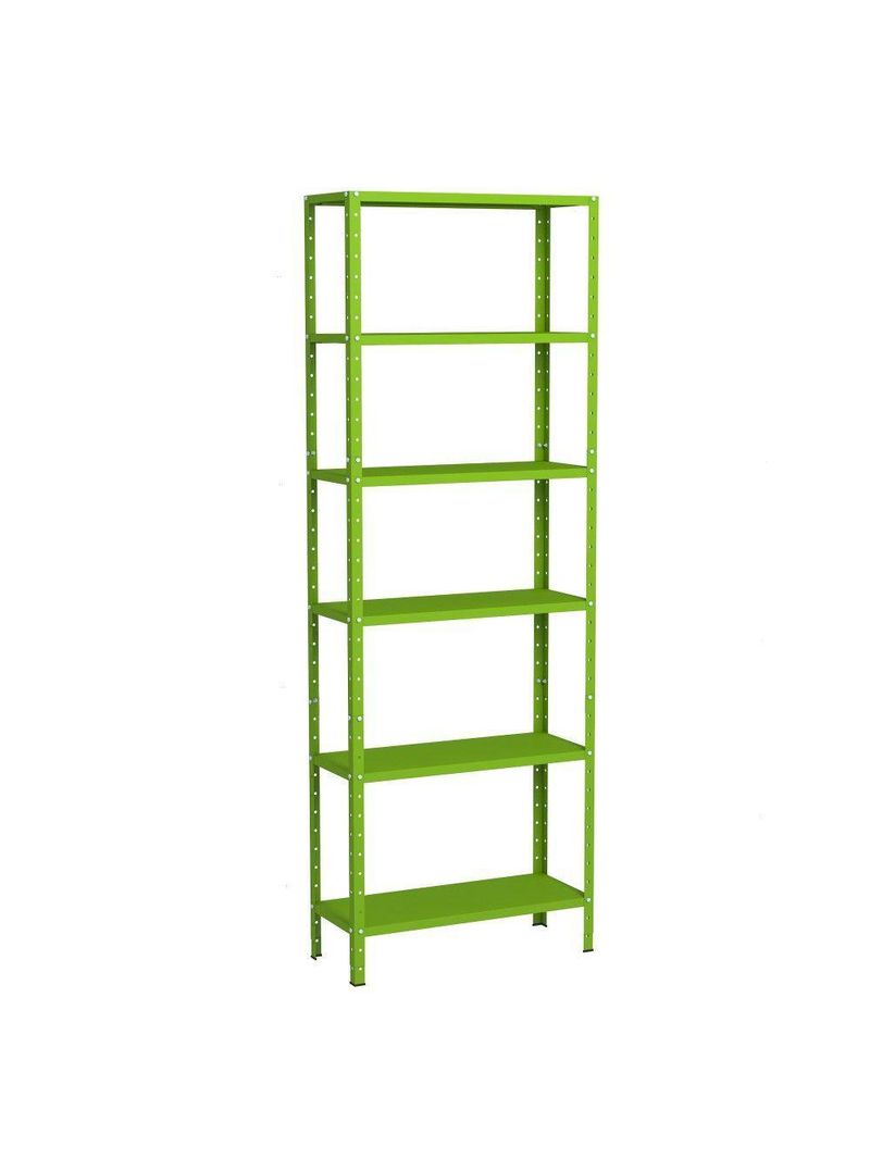 Estante Aço 6 Prateleiras Livros Cozinha Quarto Eaf013 Verde
