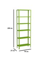 Estante Aço 6 Prateleiras Livros Cozinha Quarto Eaf013 Verde