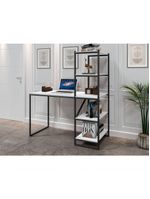 Home Office Vintage Para Escritório Blast Preto E Branco