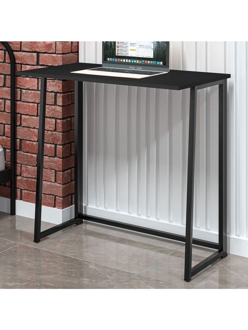 Home Office Vintage Para Escritório Slim Syst Preto