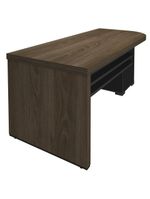 Mesa Para Escritório 4 Gavetas Lado Esquerdo 180cm Tamburato Executiva A06 Marrom/preto - Mpozenato