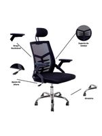 Cadeira Escritório Executiva Diretor Relax Ergonômica Com Apoio De Cabeça