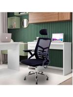 Cadeira Escritório Executiva Diretor Relax Ergonômica Com Apoio De Cabeça