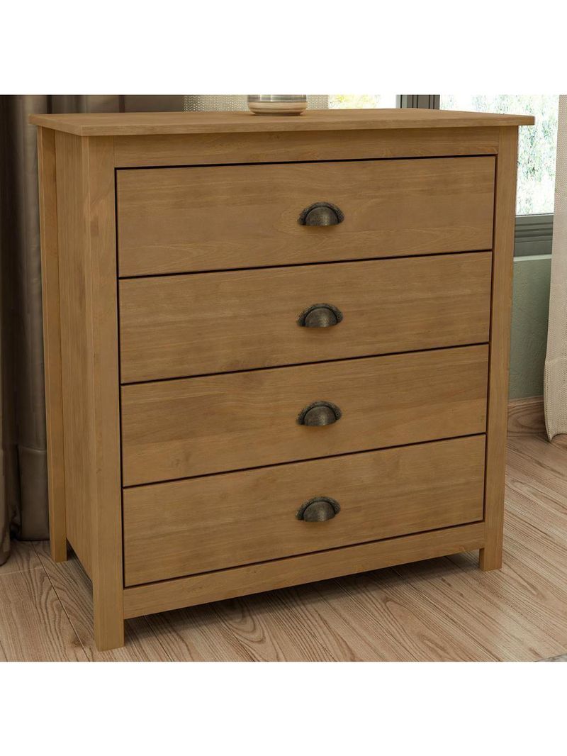 Cômoda Para Quarto 80cm Com 4 Gavetas Lázio Freijó F07 - Mpozenato