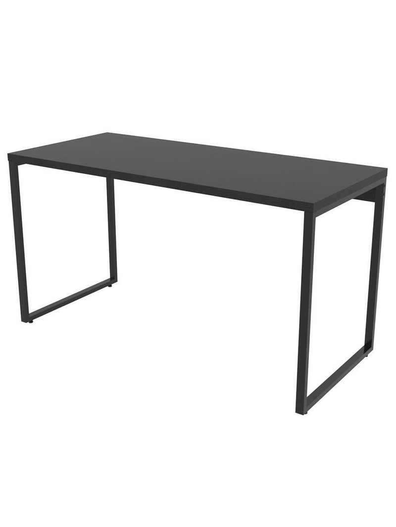 Kit 2 Mesas De Escritório Office 135cm Estilo Industrial Prisma C08 Preto Onix - Mpozenato