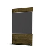 Gabinete Para Banheiro C-cuba Q355 E Espelheira Legno 651 Branco Chess C-carvalho Dark