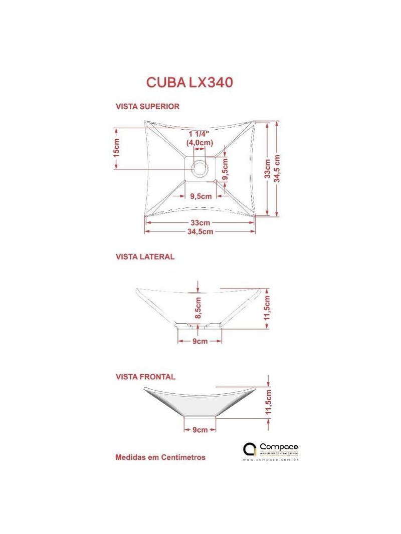 Gabinete Para Banheiro C-cuba L34 E Espelheira Legno 631 Branco Chess C-carvalho Dark