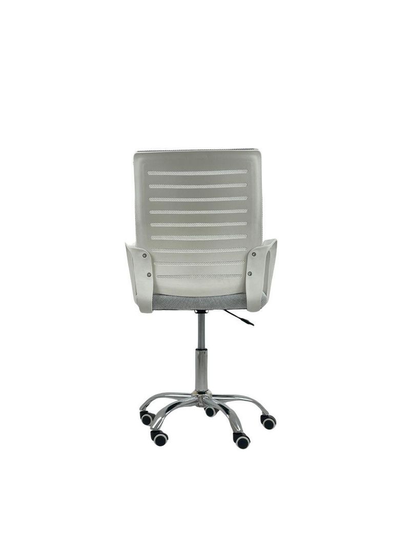Kit 2 Cadeiras De Escritório Secretaria Diretor Roma Ergonômica - Branca