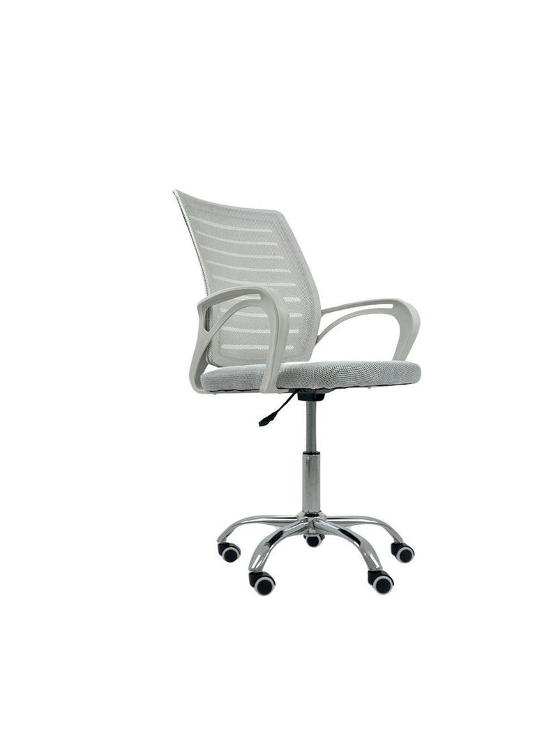 Kit 2 Cadeiras De Escritório Secretaria Diretor Roma Ergonômica - Branca