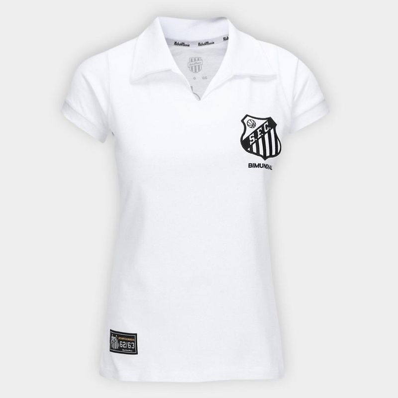 Camisa santos 1963 retrômania feminina