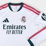 Camisa real madrid manga longa home 26/27 s/n torcedor adidas masculina