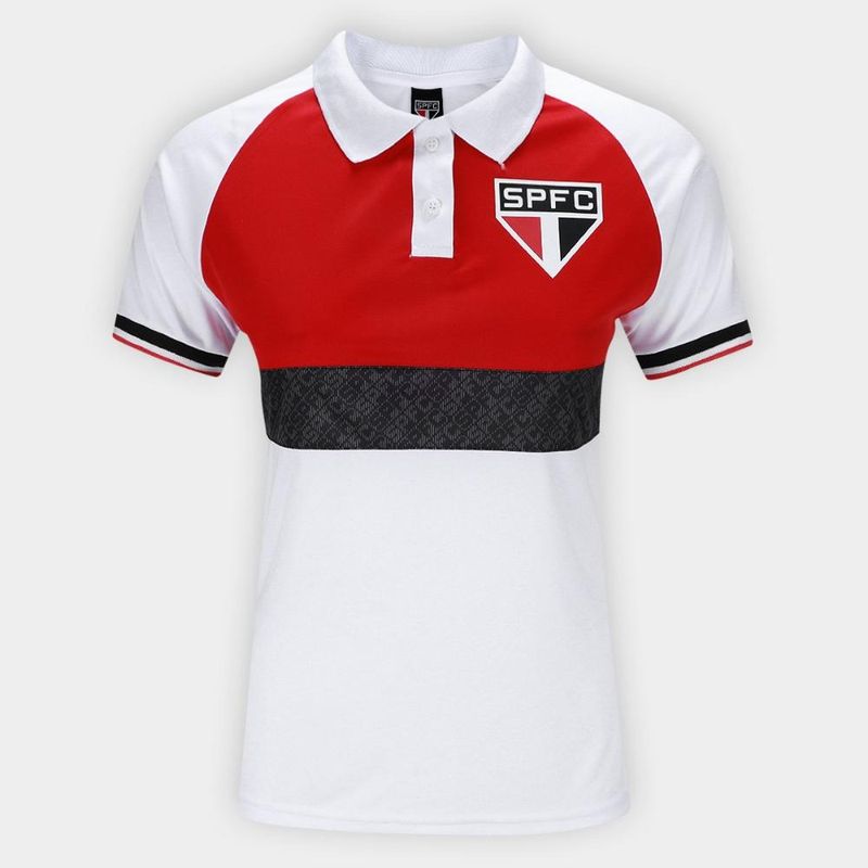 Camisa polo são paulo triple feminina