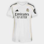 Camisa real madrid home 25/26 s/n torcedor adidas feminina