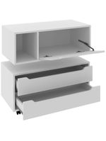 Kit Balcão E Gabinete De Banheiro Karina Branco
