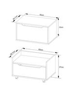 Kit Balcão E Gabinete De Banheiro 1 Porta 1 Gaveta E Rodízio Mármore Branco