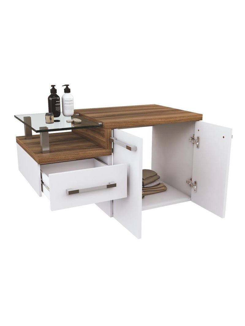Gabinete Armario Para Banheiro Legno 830 (somente Balcao) Branco Chess C-nogal