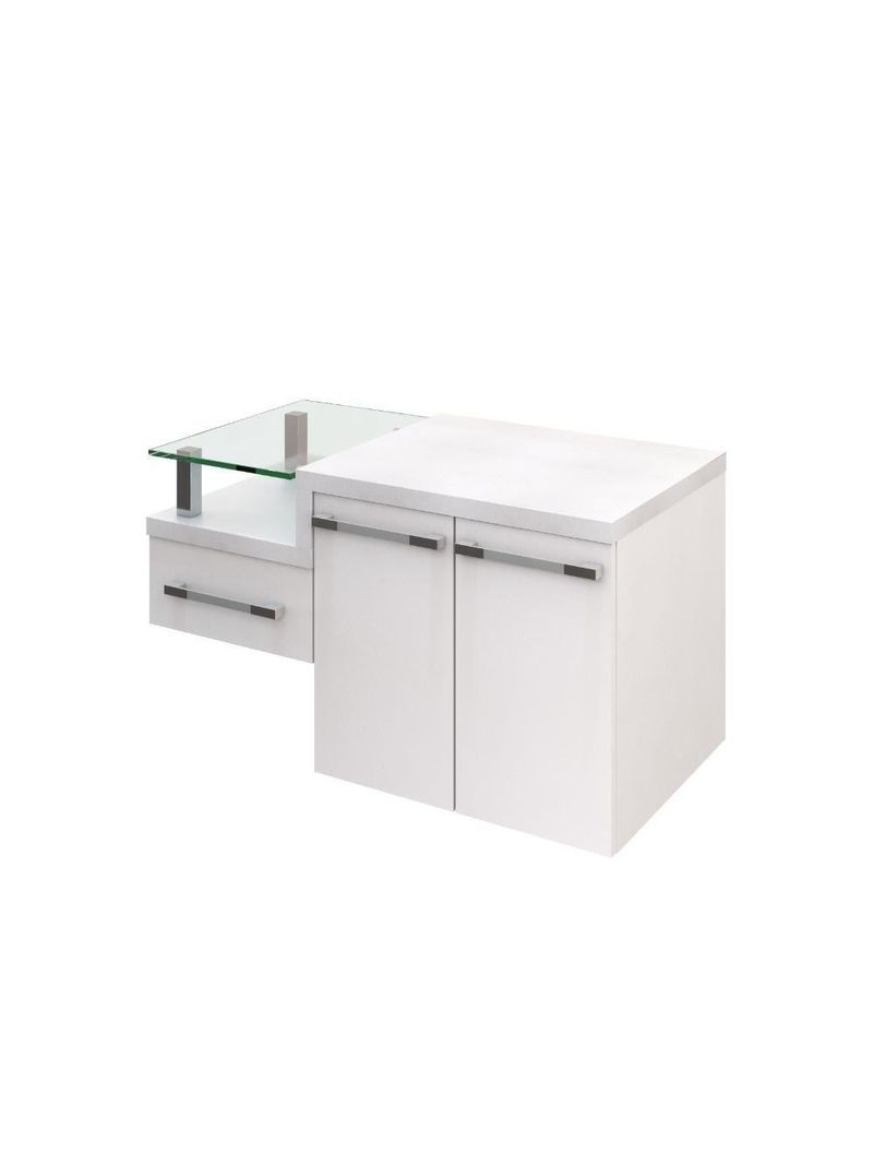 Gabinete Para Banheiro Com Espelheira Legno 830 Sem Cuba Branco Chess C-branco Chess