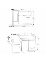 Gabinete Para Banheiro Com Espelheira Legno 830 Sem Cuba Branco Chess C-branco Chess