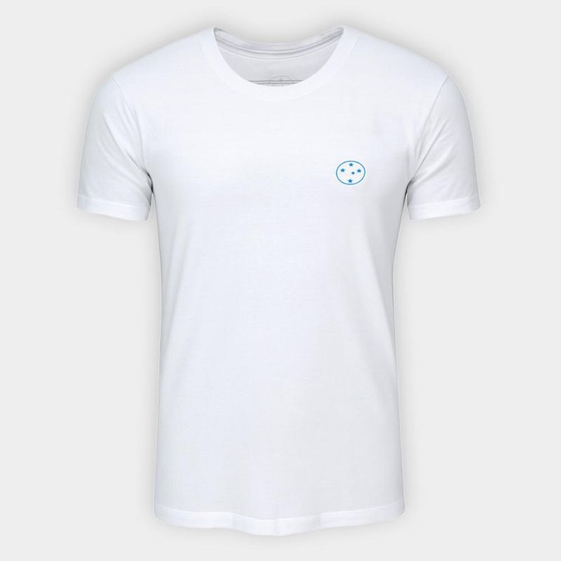 Camiseta cruzeiro escudo retrô masculina